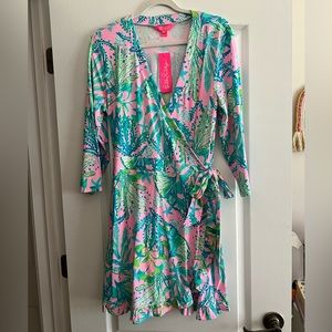 Lilly Pulitzer Pink and Green Floral Jumpsuit